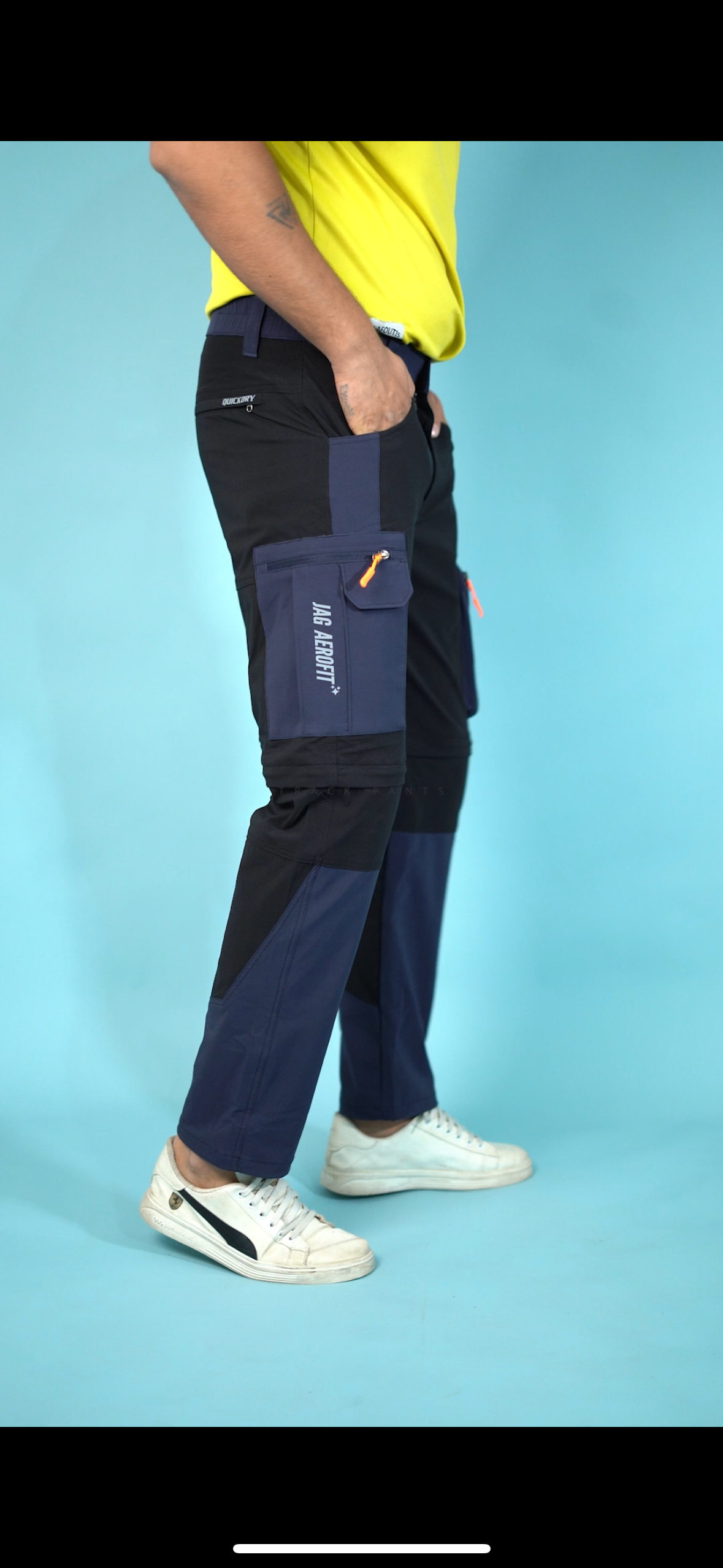 JAG Aerofit Convertible Travel & Hiking Pants | 5 Pocket Design | Stretchable Fabric | Olive