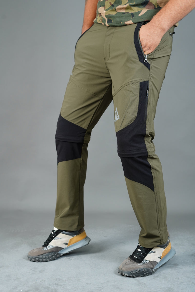 JAG Delta 2.0 Convertible Trekking & Hiking Pants | Traveller Series | Quick-Dry | Unisex Design | 6 Pockets