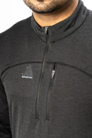 JAG Summit Seeker Series Full Sleeves Tshirt | UPF 50+ Protection | Hiking Tshirt | Trekking Tshirt | Midnight Black