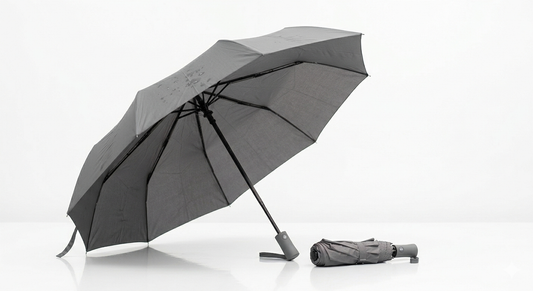 Jainsons Maverick X2 Umbrella | 3 Fold Umbrella | Jumbo Size | Grey