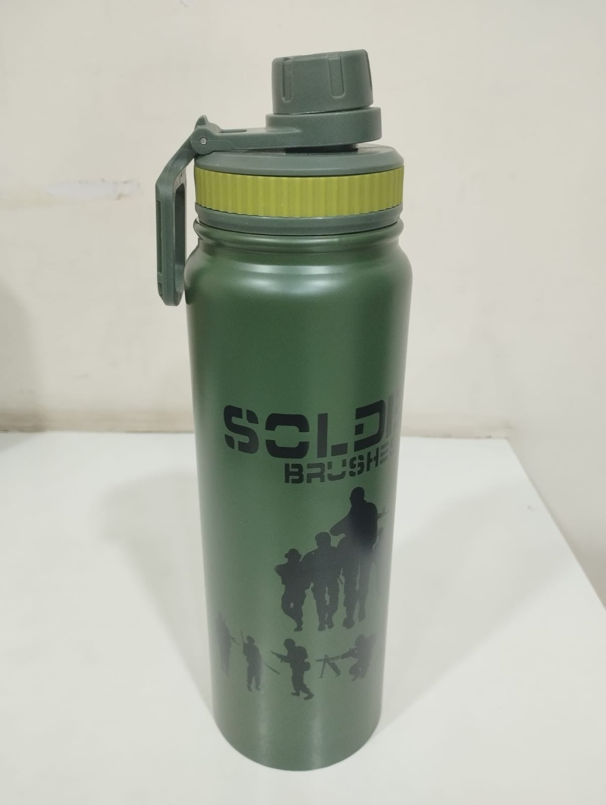 Camo Stainless Steel Water Bottle | Double Wall Vacuum | Insulated Flask Leakproof (Camouflage) (900 Ml)