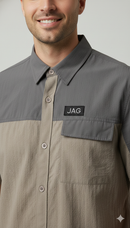 JAG Summit Seeker Hiking, Trekking & Travel Shirt | Ultra Light Parachute Fabric | Half Sleeves | Quick Dry | Mountains