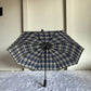 Fully Automatic  Jainsons Rain-Check 3 Fold Jumbo Umbrella | Checks Print | Bage