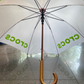 Jainsons Wooden Pyno Umbrella | Wooden Umbrella for Corporate Gifting | J Handle Umbrella