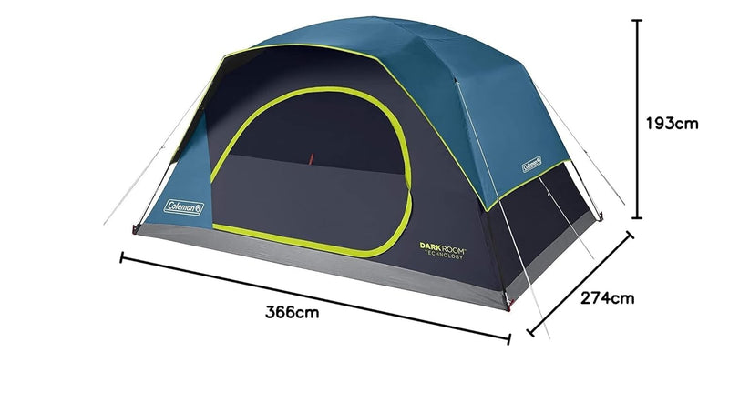 coleman dome tent Coleman 8-Person Dark Room SkyDome Camping Waterproof Dome Tent l with