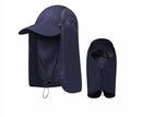 JAG|Sun Protection Cap with Face Mask & Neck Flap – UV Protection Hat for Hiking & Outdoor Travel