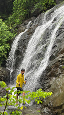 Ozark Trail Mid Ankle Hiking & Trekking Shoes | Water Repellent | Ultra Light | 300Grams Each Shoe | Midnight Black