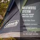 Coleman 8-Person Dark Room SkyDome Camping Waterproof Dome Tent l with More Headroom & 5 Minute Set Up with Fixed Pre-Attached Poles