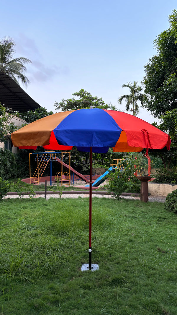 Heavy Duty Outdoor Garden Umbrella | Thick Oxford Fabric | Garden Umbrella | Outdoor Umbrella | 6/7/8 Feet Diameter | Thick High Carbon Metal Frame