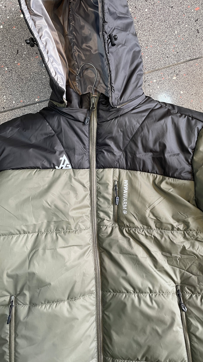 JAG Zanskar Series Ultra Light Minus 5 Quilted Jacket | Polyfill Jacket | Puffer Jacket | Olive-Black