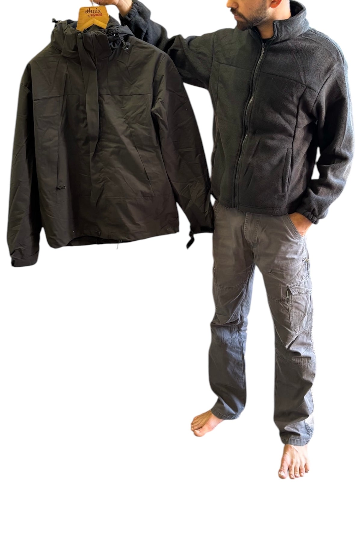 JAG Polar Pro Double Jacket | Fleece Jacket with Windcheater | All Wea