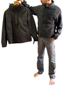 JAG Polar Pro Double Jacket | Fleece Jacket with Windcheater | All Weather | 3 in 1 | Jet Black