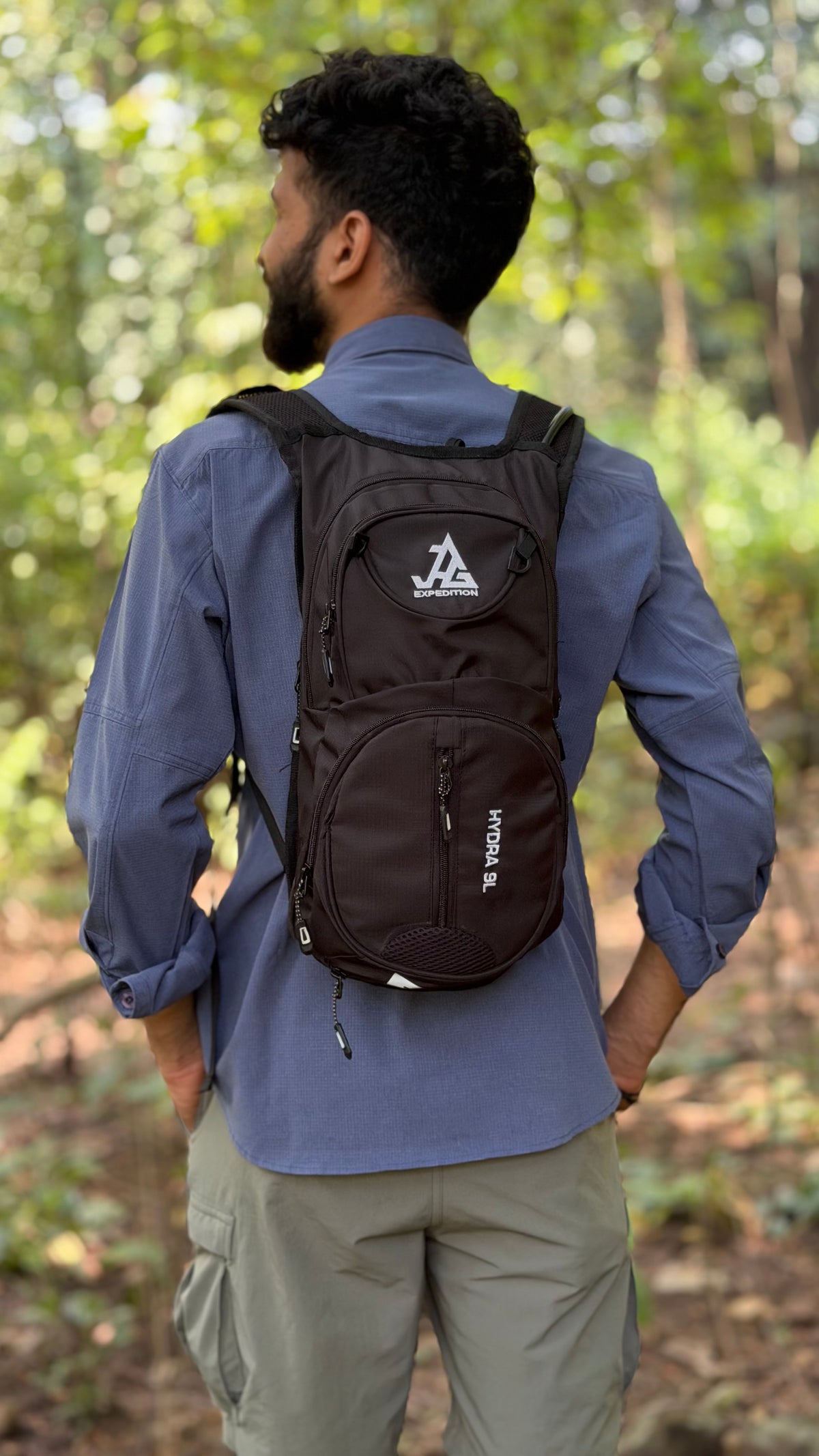 JAG Hydra 9L Hydration Bag and Backpack for Trail Running and Cycling | 9 Litres (Without Bladder)