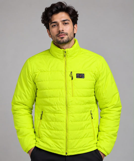 JAG Mt. Elbrus Quilted Snow Jacket | Minus 10 Jacket | Super Soft Nylon Fabric | Ultra Light Series | Sunny Yellow
