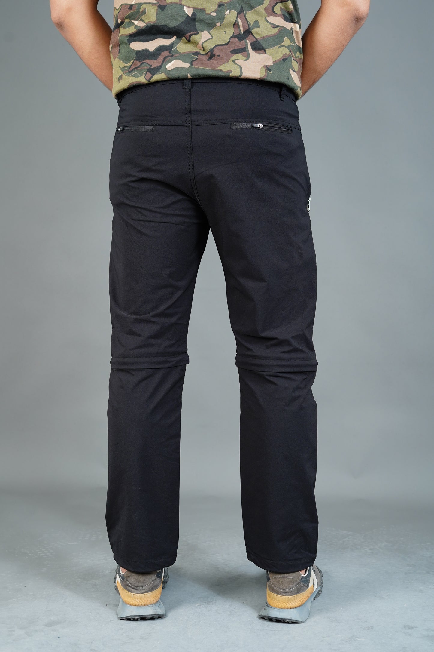 JAG Delta Convertible Trekking & Hiking Pants | Traveller Series | Quick-Dry | Unisex Design | 6 Pockets | Black Olive