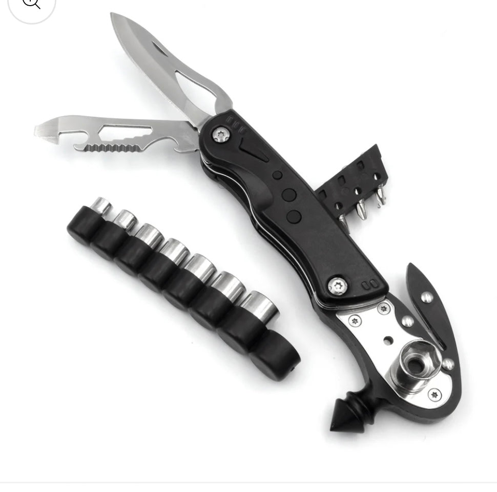 JAG|Traveler Multi-Tool Plier – 16-in-1 Stainless Steel Outdoor Camping & Survival Gear