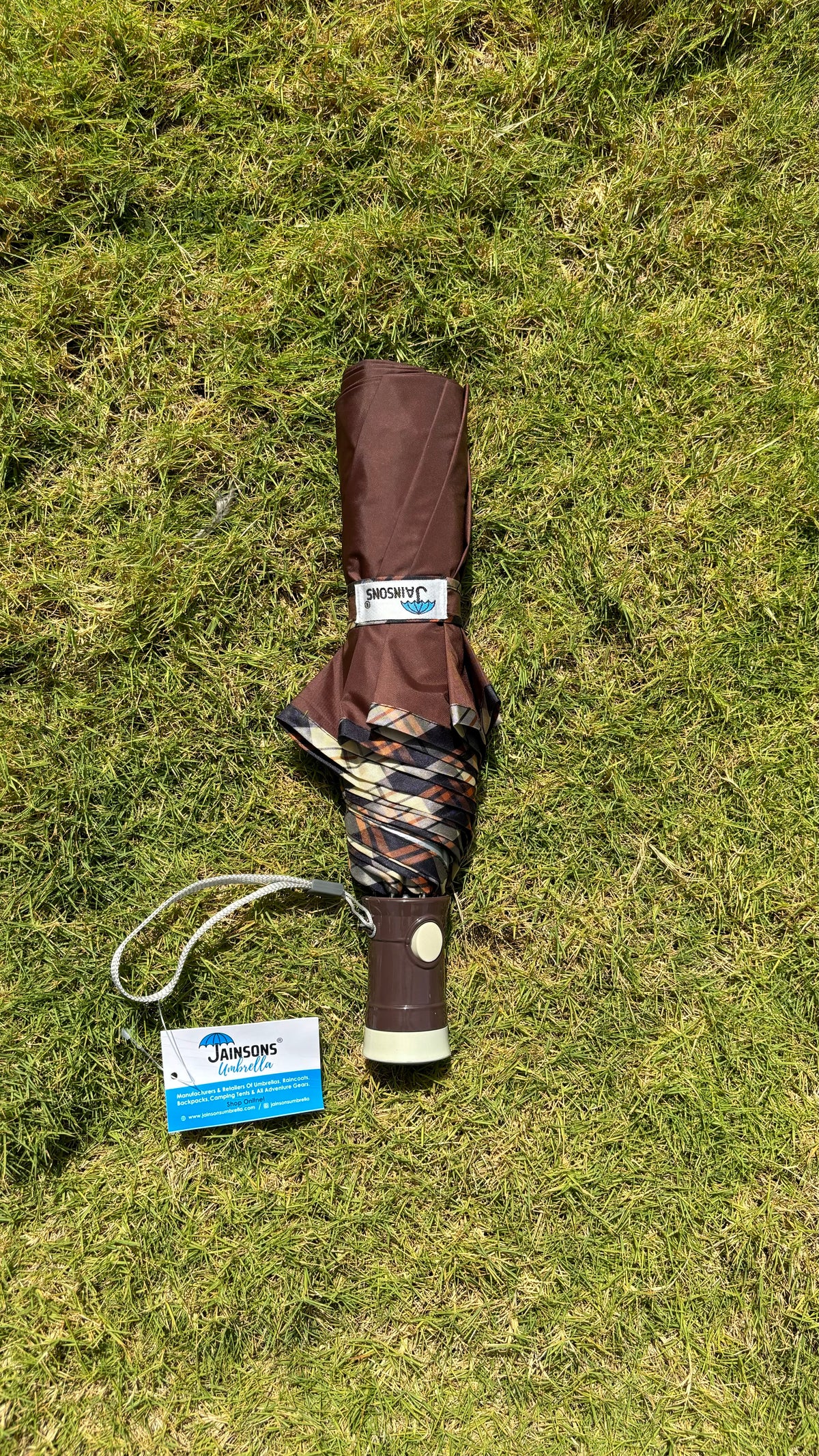 Jainsons YD Piping Fold Umbrella Nylon Fabric Unisex Design Br