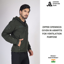 JAG Z+ Minus 5 TACTICAL PRO JACKET | 8 POCKETS | Tactical Snowproof Jacket | 11 Zippers | Winter Jacket | Army Green | Garud Edition Tactical Jacket