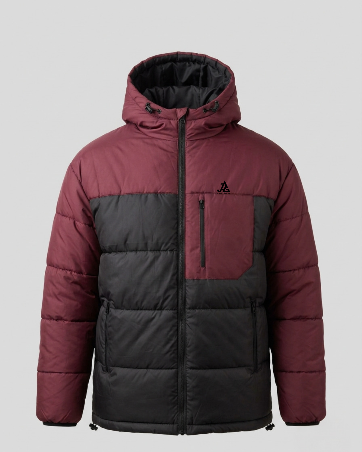JAG Zanskar Series Ultra Light Minus 5 Quilted Jacket | Polyfill Jacket | Puffer Jacket | Minus 5 Comfort | Burgundy