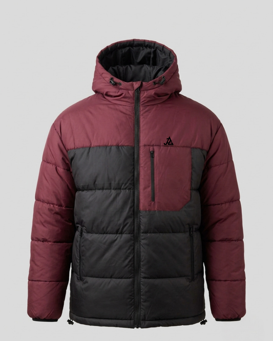 JAG Zanskar Series Ultra Light Minus 5 Quilted Jacket | Polyfill Jacket | Puffer Jacket | Minus 5 Comfort | Burgundy