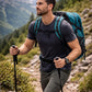 JAG Aranya 45L Alpine Backpack | Air Flow Back Support | Twin Aluminium Rods + Mesh | Glacier Blue