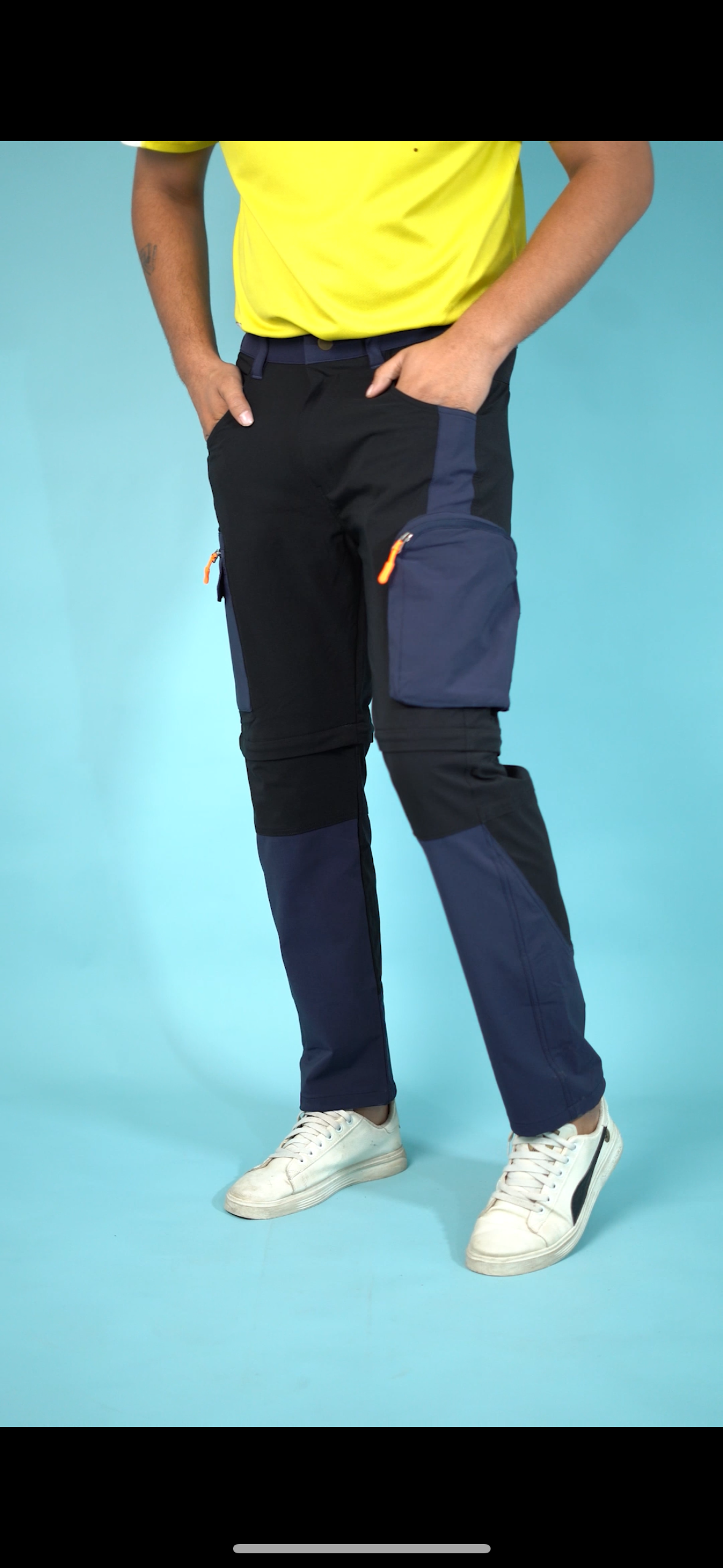 JAG Aerofit Convertible Travel & Hiking Pants | 5 Pocket Design | Stretchable Fabric | Olive