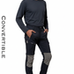 JAG Adventure Seeker Pants for Kids | Convertible | Quick-Dry | Black & Grey Combination