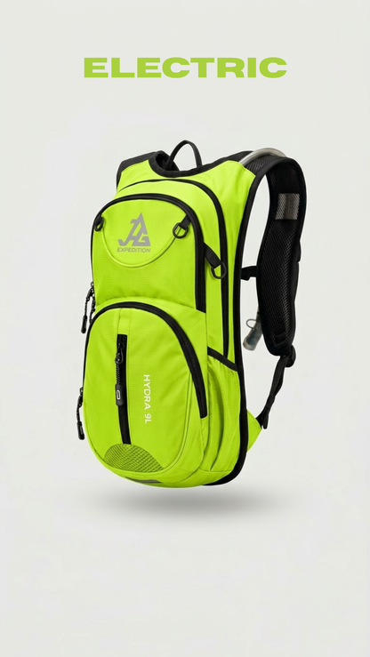 JAG Hydra 9L Hydration Bag and Backpack for Trail Running and Cycling | 9 Litres (Without Bladder)