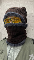 JAG Winter Cap & Neck Warmer Combo Set | Fur Inside | Reversible Design