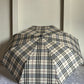 Jainsons Rain-Check 3 Fold Jumbo Umbrella | Checks Print | Khaki 2