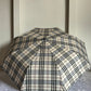 Fully Automatic Jainsons Rain-Check 3 Fold Jumbo Umbrella | Checks Print | Khaki 2