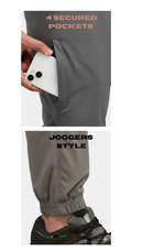 JAG Digi Nomad Travel Pants | Airport Pants | 4 Secured Zippered Pockets | 4 Way Stretch | Ultra Comfortable ~