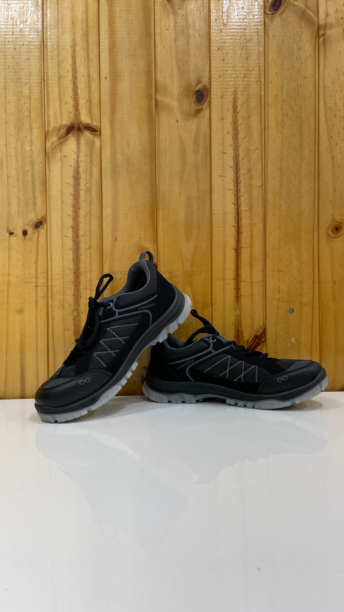 CTR Trek 1 Series Low Ankle Hiking & Trekking Shoes Small Sizes | Unisex | Black | Coasters Trekking Shoes