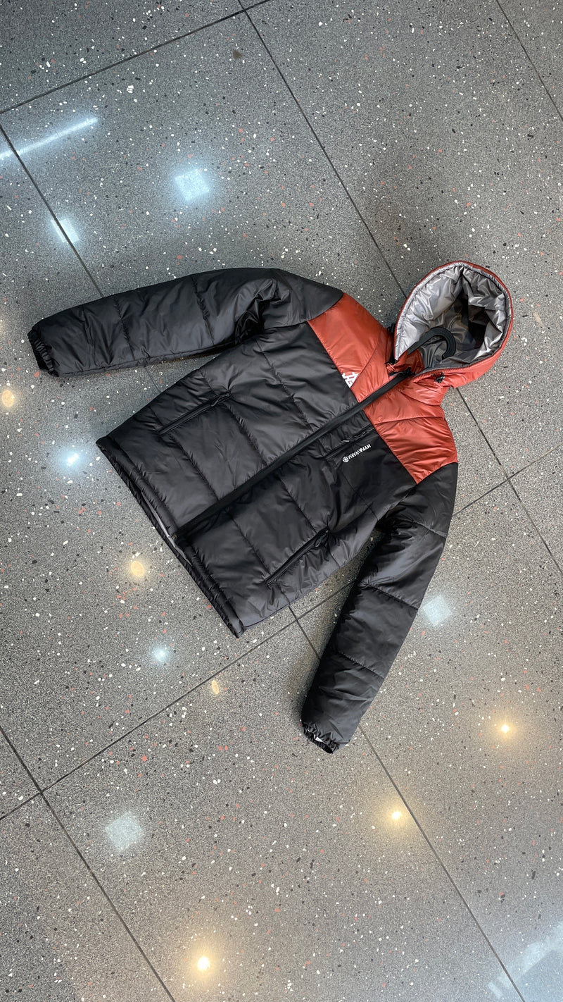 JAG Zanskar Series Ultra Light Minus 5 Quilted Jacket | Polyfill Jacket | Puffer Jacket | Black-Rust