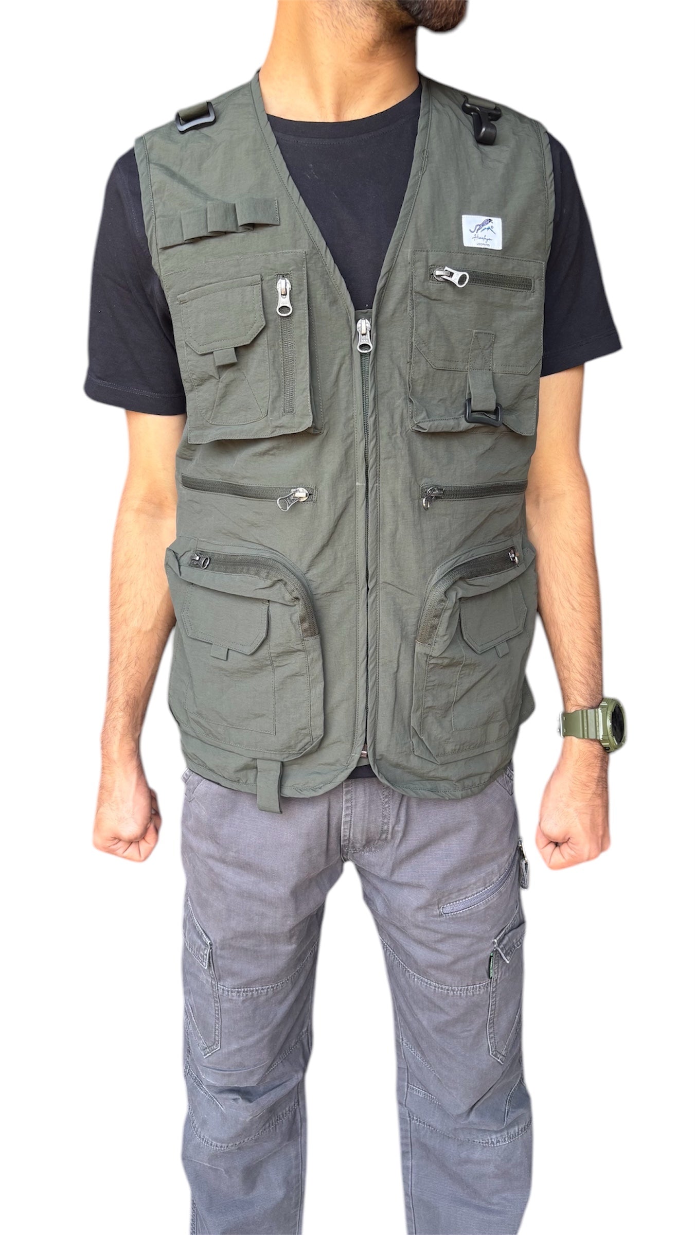 Himalayan Leopard Kaziranga Series Multi-Pocket Jacket | Safari Jacket | 9 Pockets | Unisex | Travellers Jacket | Vest