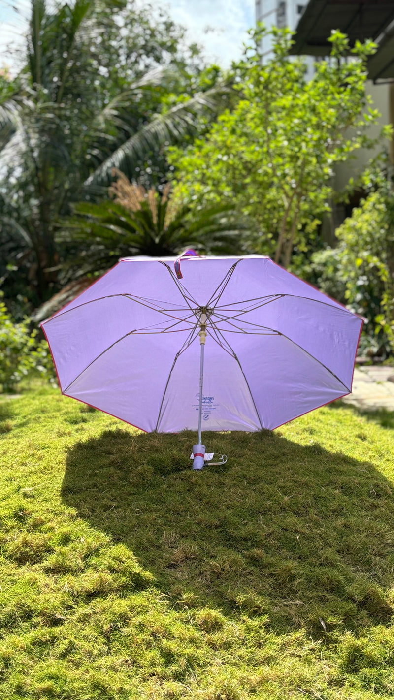 Jainsons Rain Splash 2 Fold Umbrella | Nylon Fabric | Magenta