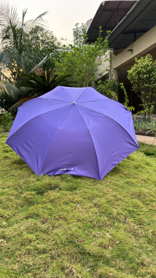 Jainsons Mono Silver 2 Fold Umbrella | Magenta