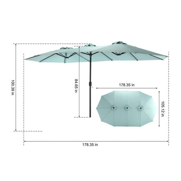 Triple Decker Luxury Centre Pole Umbrella | Patio Umbrella | Resort Umbrella
