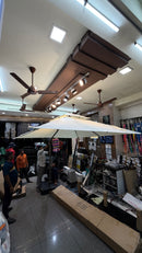 Luxury Side Pole Roman Umbrella | 360 Degrees Rotational | Water Base | 3.3 mtrs each side | Jumbo Size
