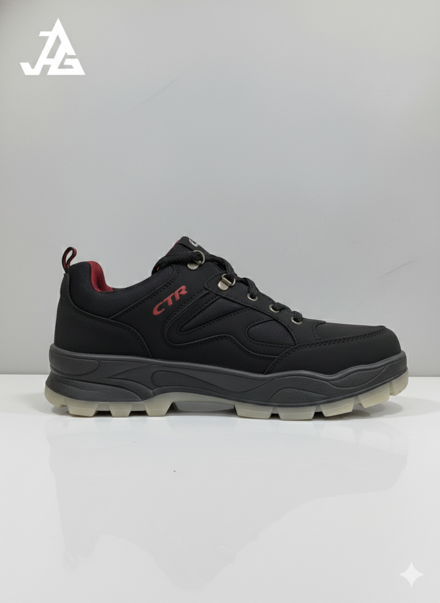 CTR OD 1 Series Low Ankle Hiking & Trekking Shoes | Unisex | Black | Coasters Trekking Shoes