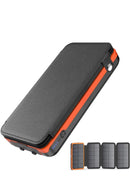 JAG 20000mAh Solar Power Bank, 4 Solar Panels, 2 USB & 1 Type C Output for 3 Device Charging, 3 Mode LED Flashlight,Rugged and Compact | Solar Charger Power Bank | Portable Solar Charger