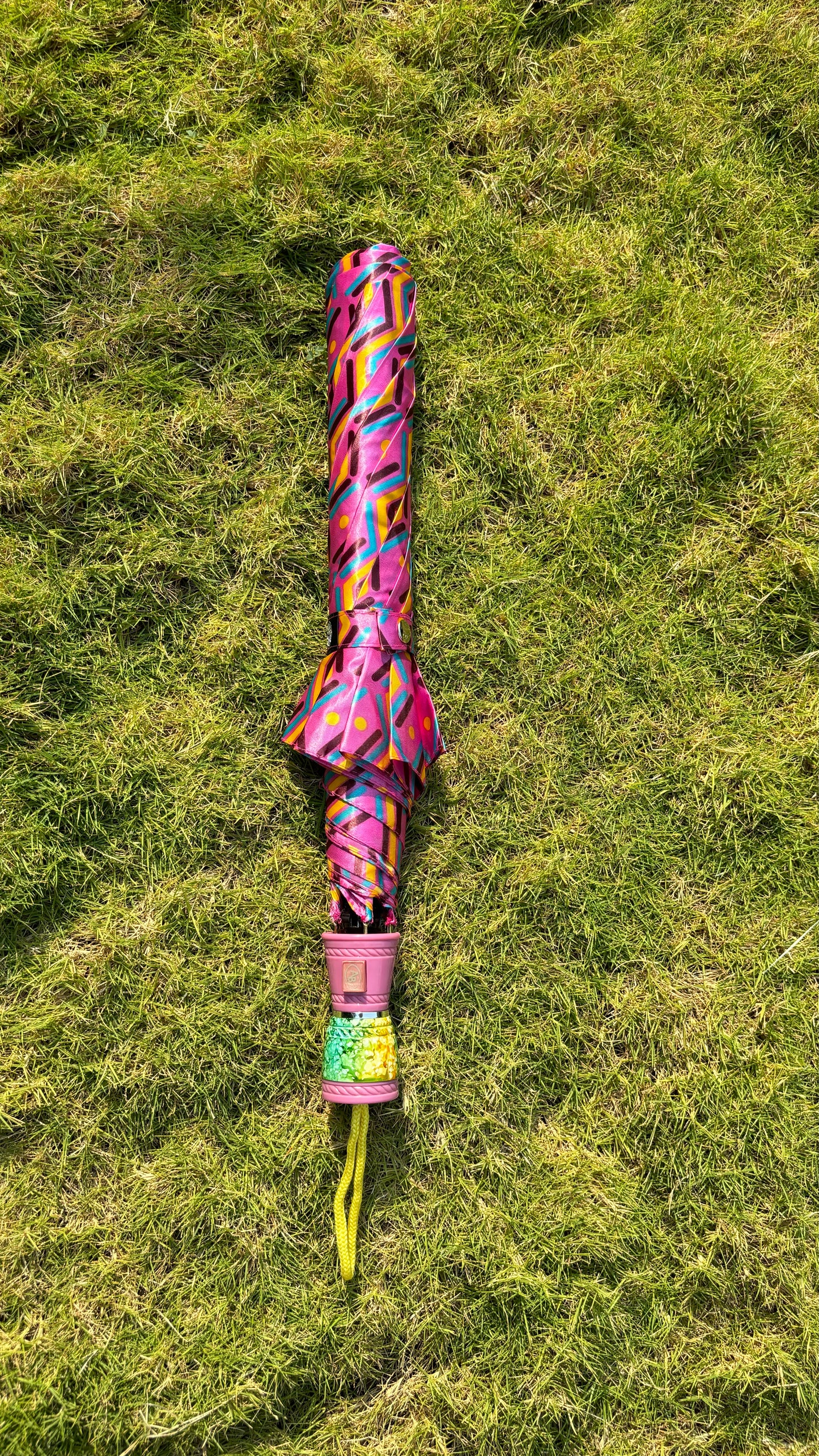 Jainsons 2 Fold Satin Printed Umbrella | Eco | 23”X8