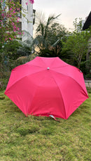 Jainsons Mono Silver 2 Fold Umbrella | Hot Pink