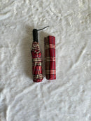 Fully Automatic Jainsons Rain-Check 3 Fold Jumbo Umbrella | Checks Print | Maroon