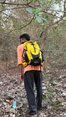 JAG Aranya 45L Alpine Backpack | Air Flow Back Support | Twin Aluminium Rods + Mesh | Solar Flare