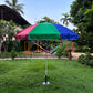 Outdoor Garden Umbrella | Mango Silver Coated Fabric | Garden Umbrella | Outdoor Umbrella | 6/7/8 Feet Diameter | Thick Frame