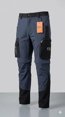JAG Aerofit Convertible Travel & Hiking Pants | 5 Pocket Design | Stretchable Fabric | Deep Blue | Pants for Trekking