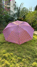 Jainsons 2 Fold Satin Printed Umbrella | Eco | 23”X8