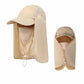 JAG|Sun Protection Cap with Face Mask & Neck Flap – UV Protection Hat for Hiking & Outdoor Travel