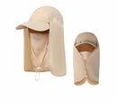 JAG|Sun Protection Cap with Face Mask & Neck Flap – UV Protection Hat for Hiking & Outdoor Travel